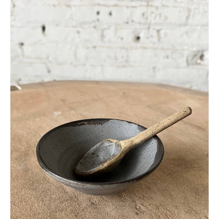 Gina DeSantis Ceramics - Wholesale Serving bowl - Luna Spoon and Mini Bowl Set2