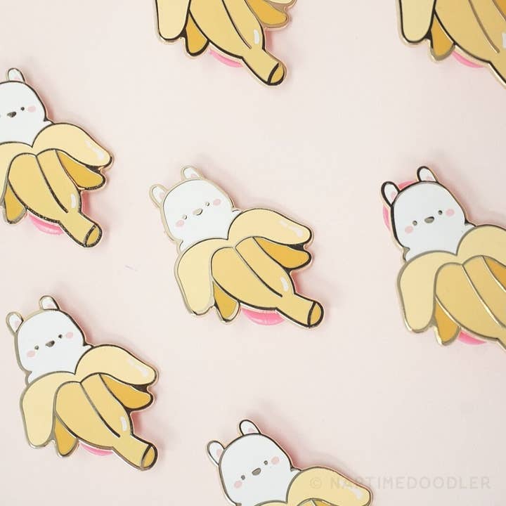 Maru Bunana Enamel Pin for wholesale by Naptime Doodler