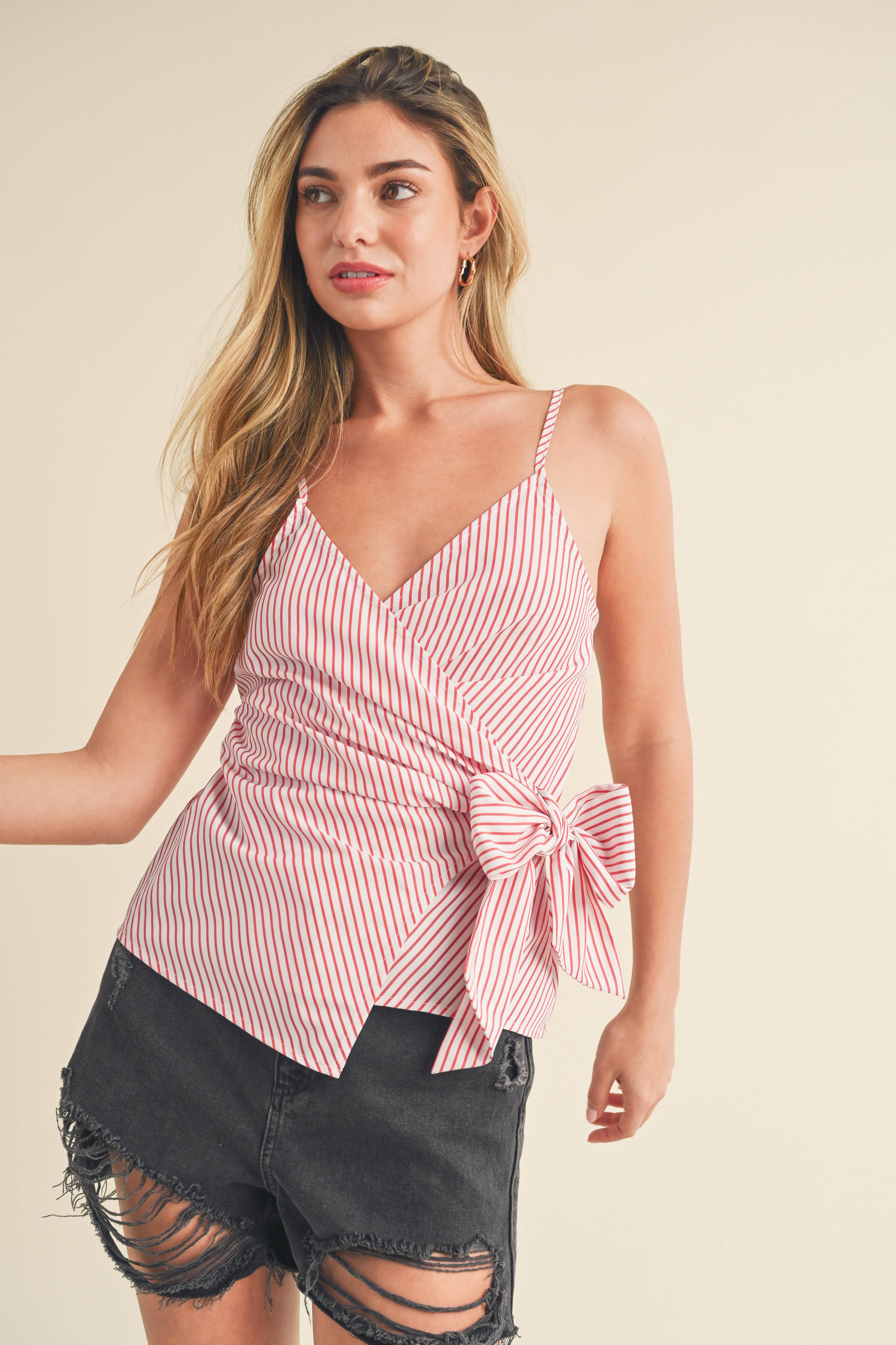 AEMI + CO - Wholesale Blouse - Women's - 8237BD Salley Wrap Top19