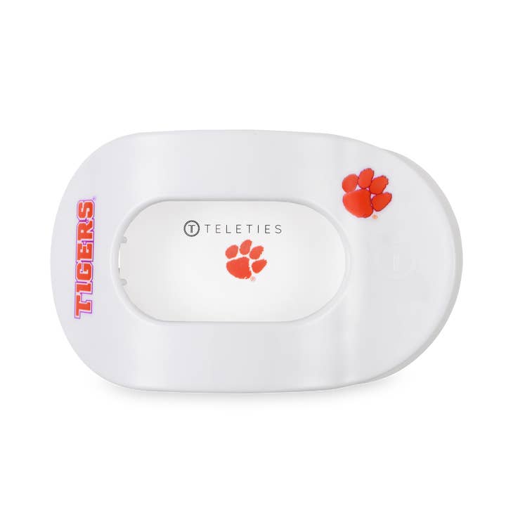 TELETIES - Wholesale Hair Clip - Women's - Flat Round Hair Clip | Large | Go Tigers!1