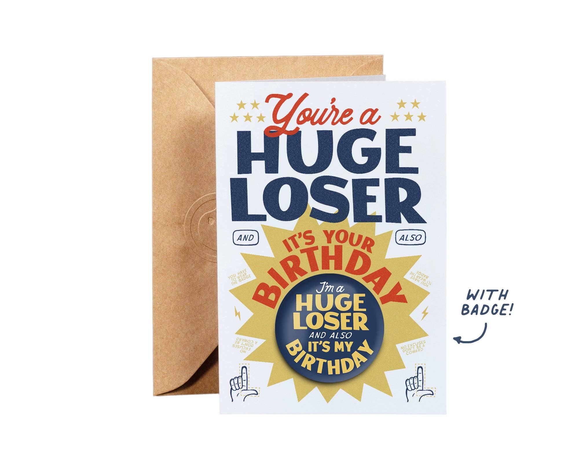 Gold St. Press - Wholesale Birthday card - Huge Loser Greeting Card
