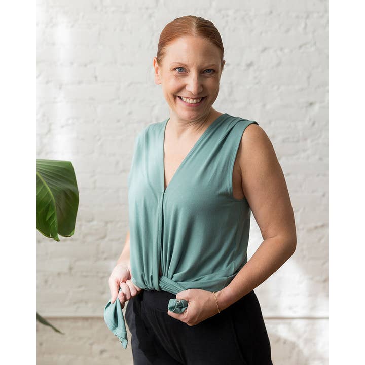 Of an Origin - Wholesale Nursing Top - Maternity - Every Way Maternity to Nursing Wrap Tank Top8