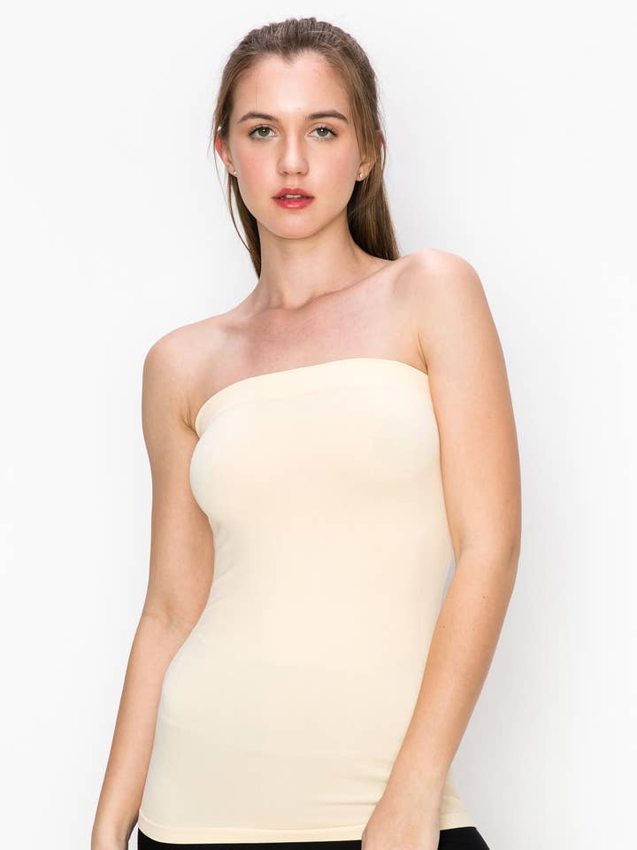 KurveShop – Engroshandel Bustier - Dame – Kurve Lang Bandeau Tube Top, UV beskyttende stof