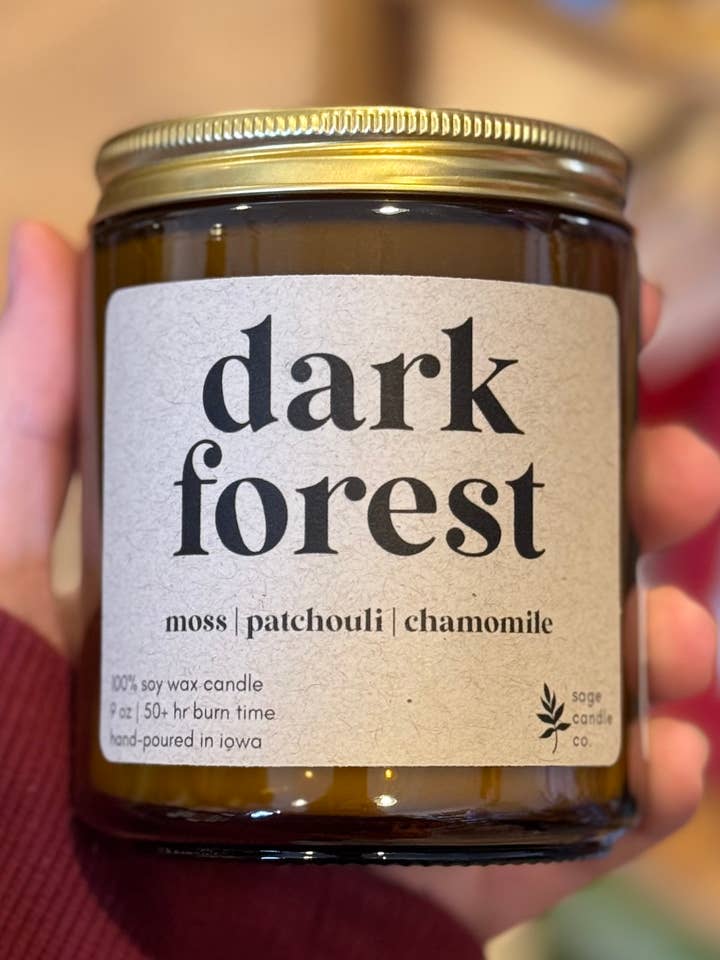 Dark Forest - 100% Soy Wax Candle for wholesale by Sage Candle Co.