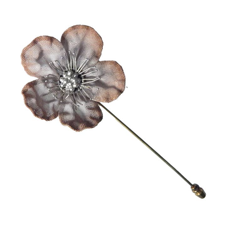 Sarah Cavender Metalworks – wholesale Brosch – 3" x 2 ”körsbärsblomma sticka stift2