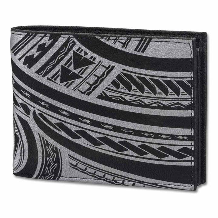 Hawaiian tattoo wallet - Art: "Makani" by Kuaika Quenga for wholesale by NA KOA