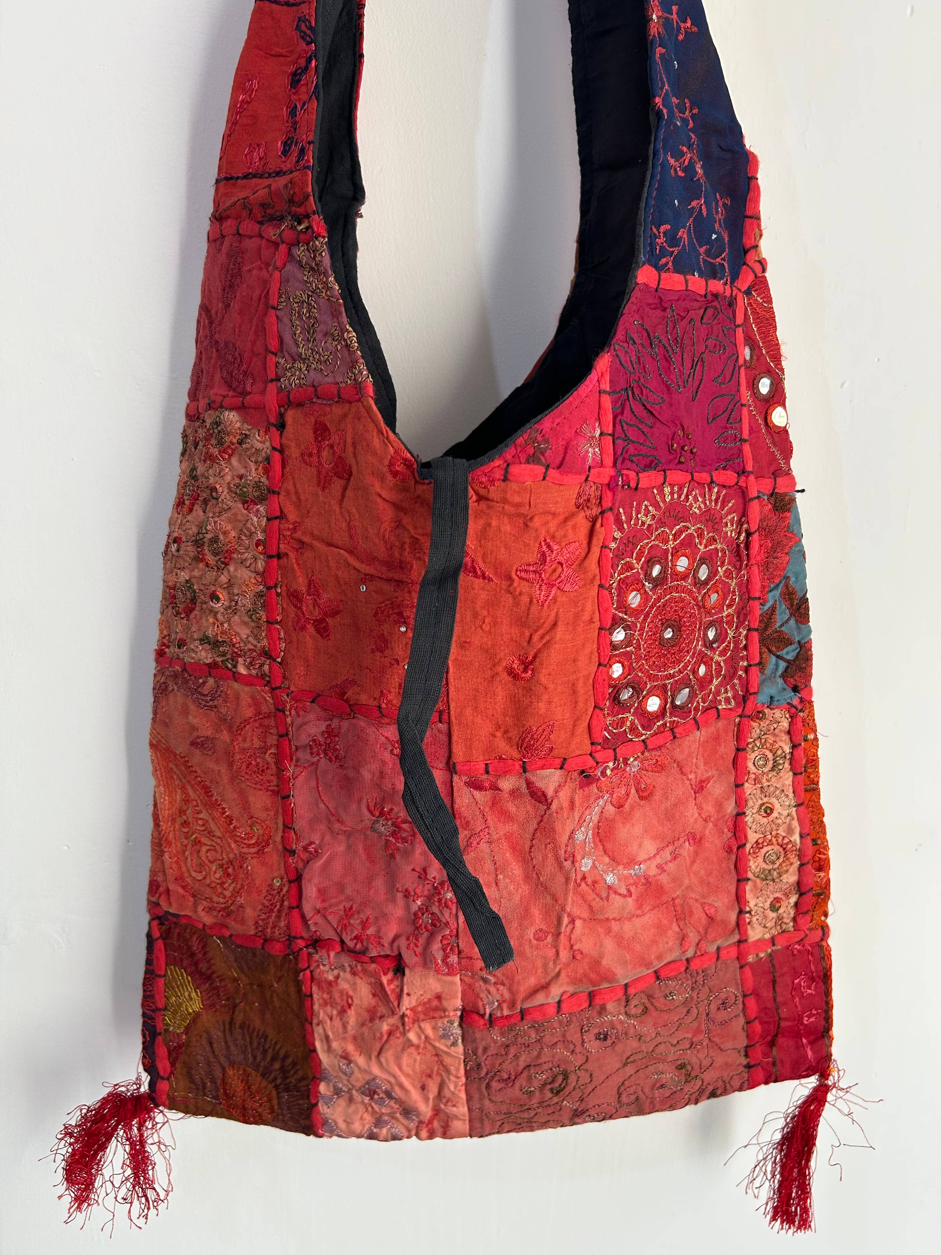 Meghcraft - Vendita all'ingrosso Borsa tote - Donna - Borsa Jhola Patchwork Vintage Indiano - Borsa a Tracolla Borsa Boho13