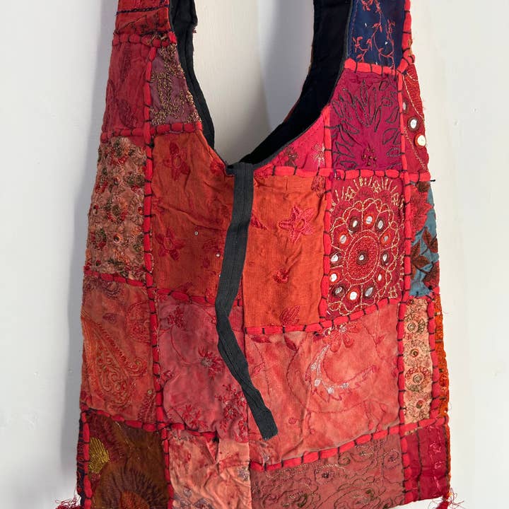 Meghcraft - Vendita all'ingrosso Borsa tote - Donna - Borsa Jhola Patchwork Vintage Indiano - Borsa a Tracolla Borsa Boho13