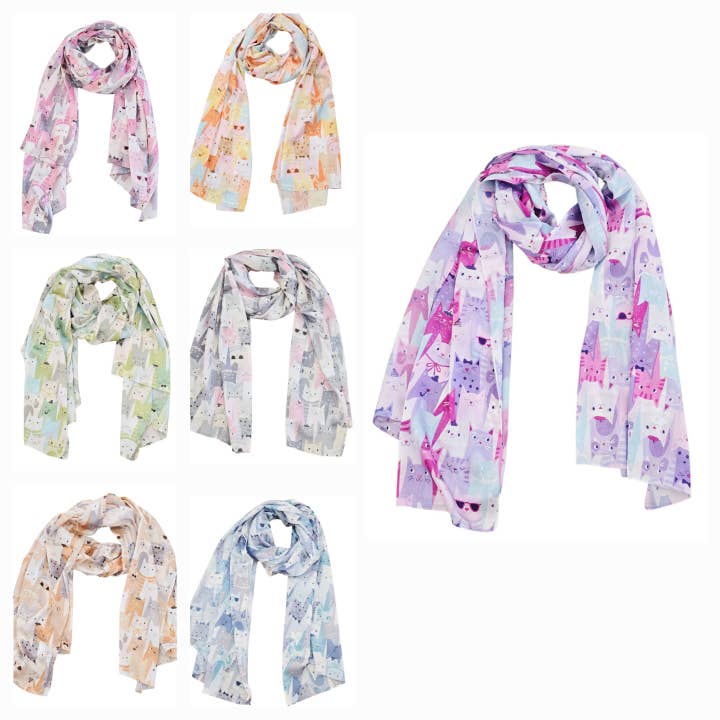 Seidige lange Schals 321 für den Großhandel von Nola by bijusol