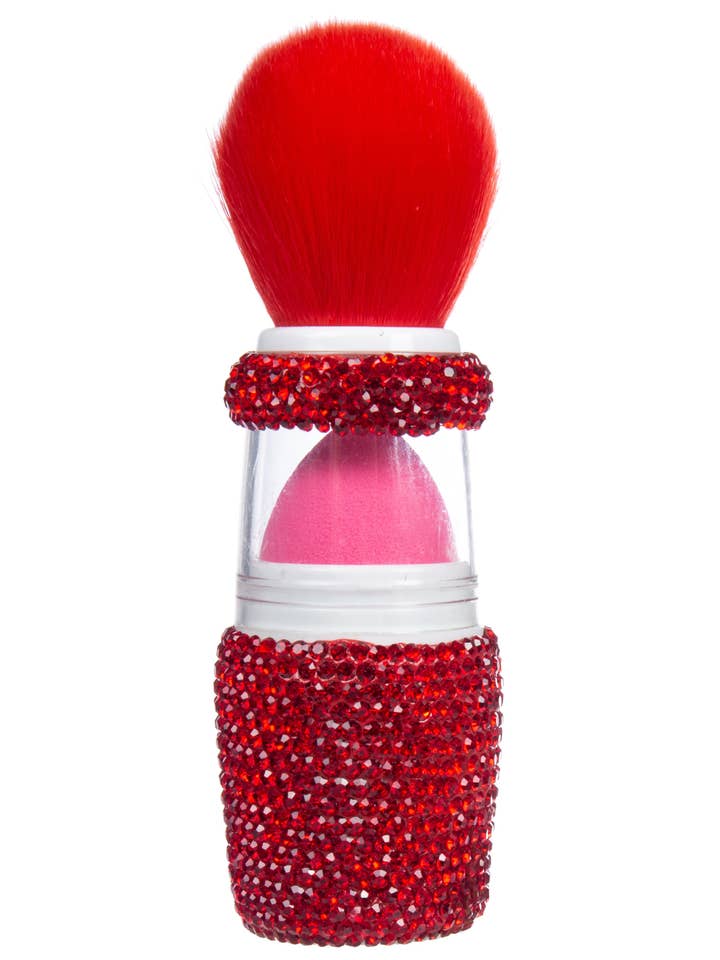 Fard in Ceramica con Strass con Pennello Applicatore a Spugna CR0033 per la vendita all'ingrosso da parte di Ole