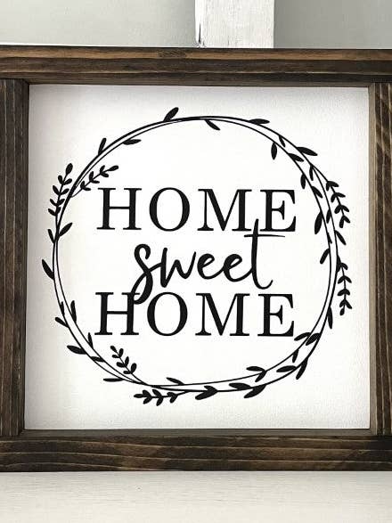 Home Sweet Home {wreath} for wholesale by Wooden Arrow Designs