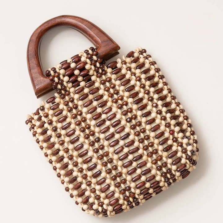 Noonday - Wholesale Top Handle Bag - Women's - Cocoa Beaded Bag0