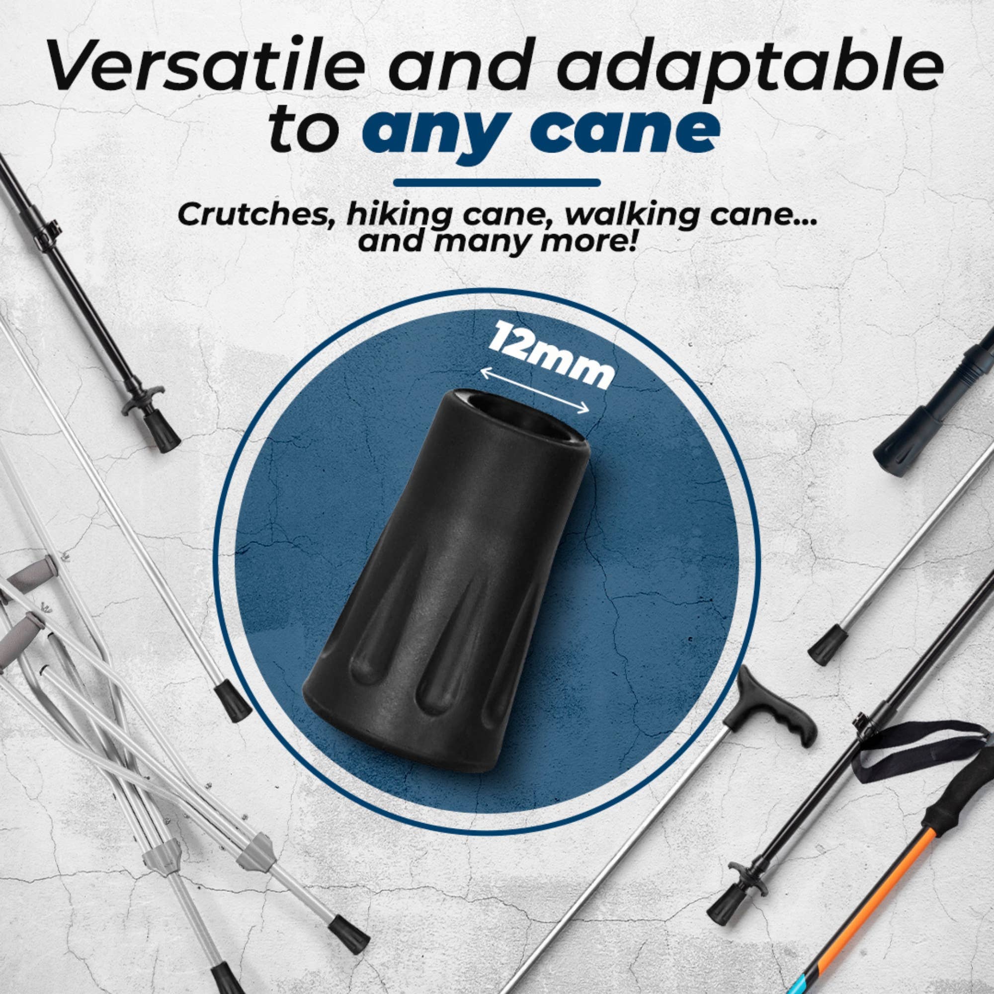 Segorbina BASTONES - Wholesale Sporting Accessories - Rubber grips for universal trekking and hiking pole 12mm3