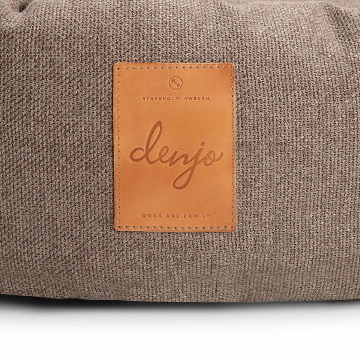 Denjo Dogs - Wholesale Pet bed – Dog - Dog Bed Donut Icon with Leather Details True Taupe4