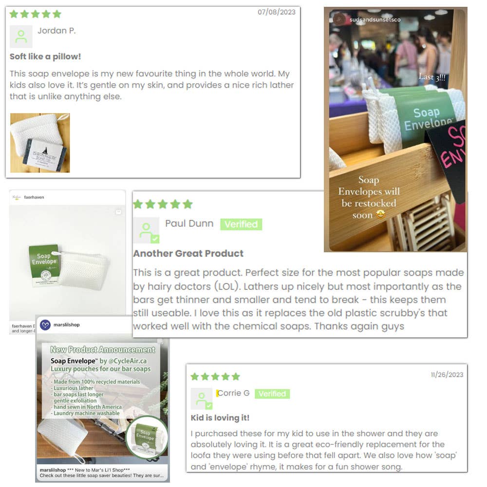 Soap Envelope - Wholesale Soap Pouch/Sack/Bag - Soap Envelope - pouch for bar soap, soap bag Deep Exfoliator10