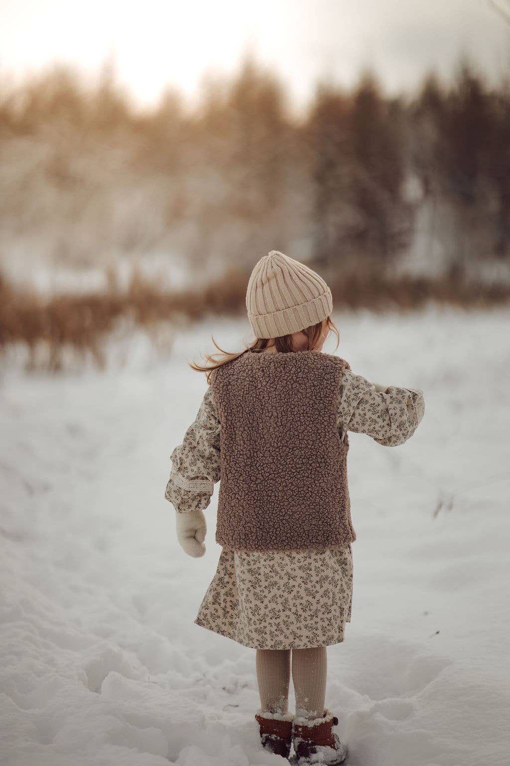 Annie & Charles – Colete - Crianças por atacado – Annie & Charles® Colete de Pele de Carneiro6