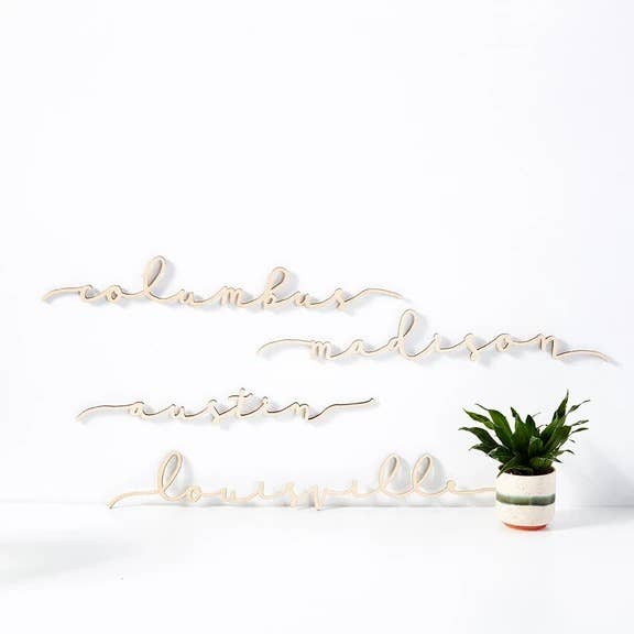 Grainwell - Wholesale Sign - City Name Floating Script0