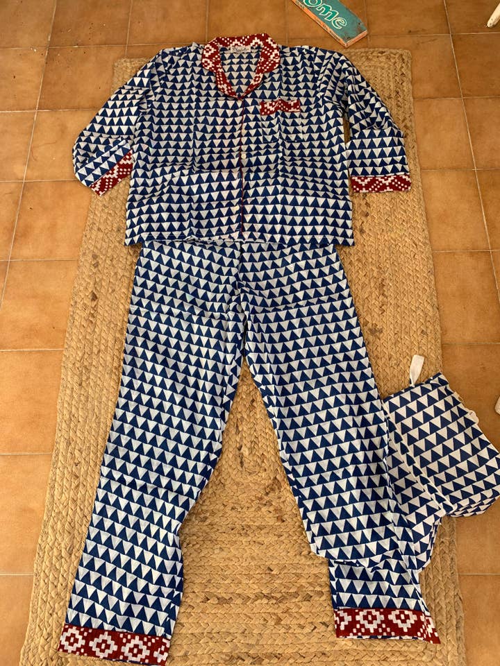 Aurobelle Ibiza - Wholesale Sleepwear Set - Women's - Pyjamas, cozy lounge wear made with hand block print cotton9