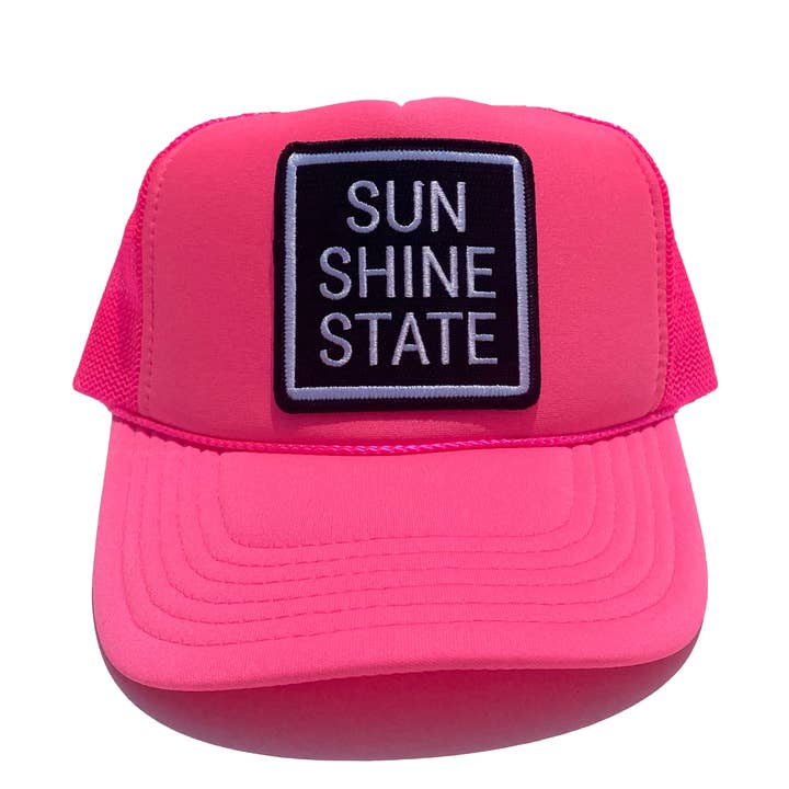 SUNSHINE STATE® CASQUETTE TRUCKER EN MOUSSE - ROSE NÉON pour la vente par Sunshine State Goods