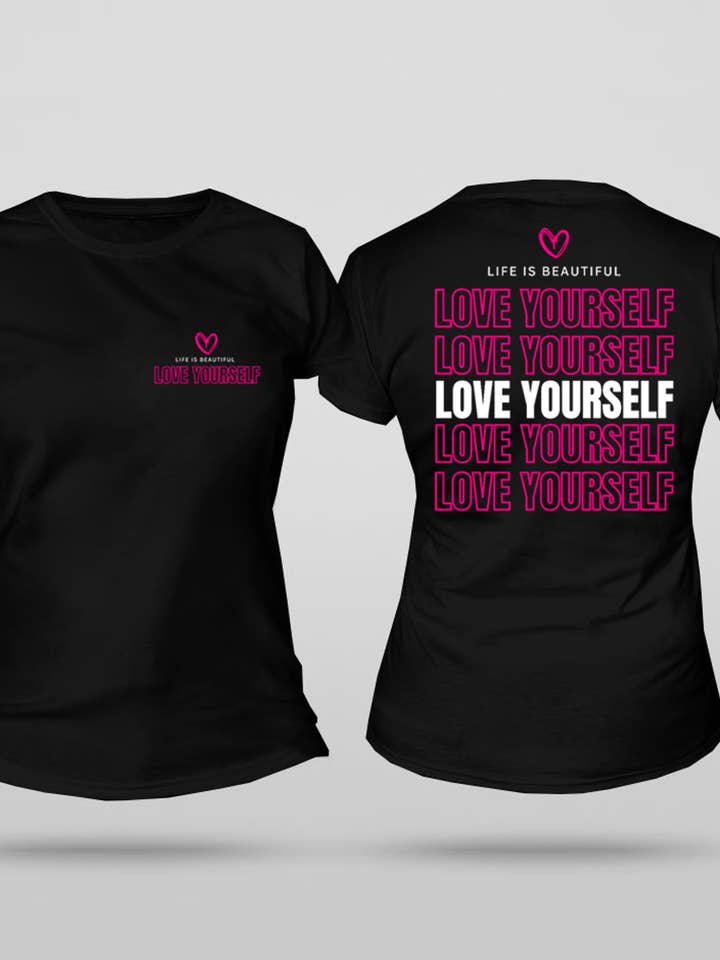 La vie est belle : T-shirt lounge Aimez-vous pour la vente par Live Fly Clothing