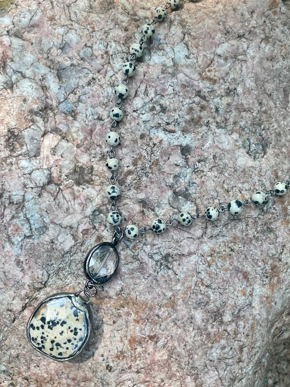 Bohemian Grace - Grace & Grit - Wholesale Pendant/Charm Necklace - Shasta  Soldered Stone and Crystal Necklace.7