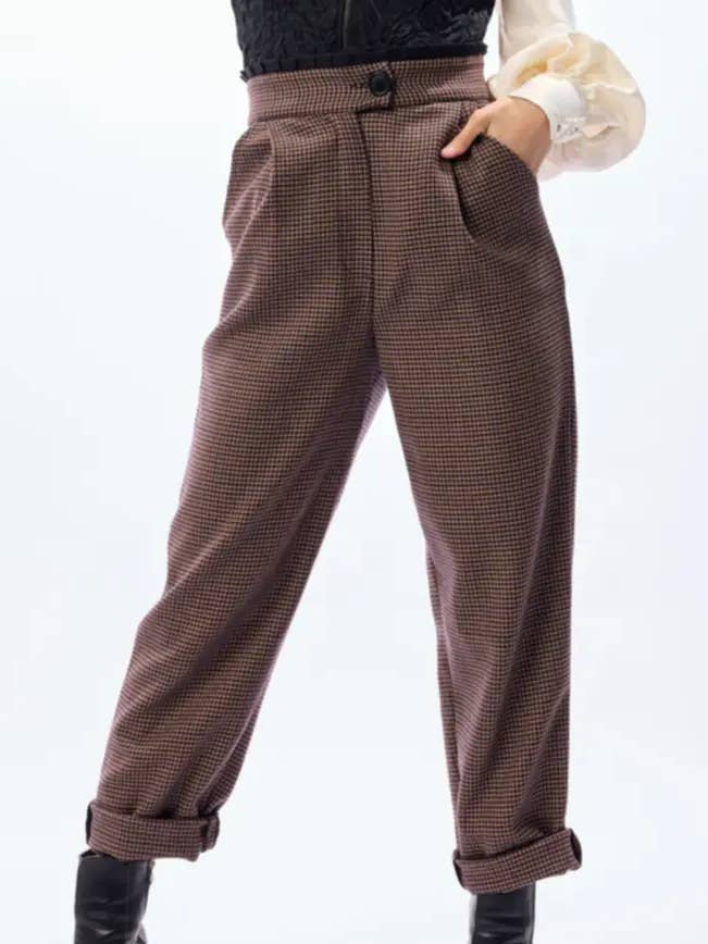 Pantaloni AOMAME pied de poule per la vendita all'ingrosso da parte di HANOÏ PARIS