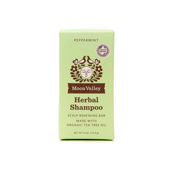 Moon Valley Organics - Wholesale Shampoo Puck/Solid Shampoo - Peppermint Tea Tree Shampoo Bar
