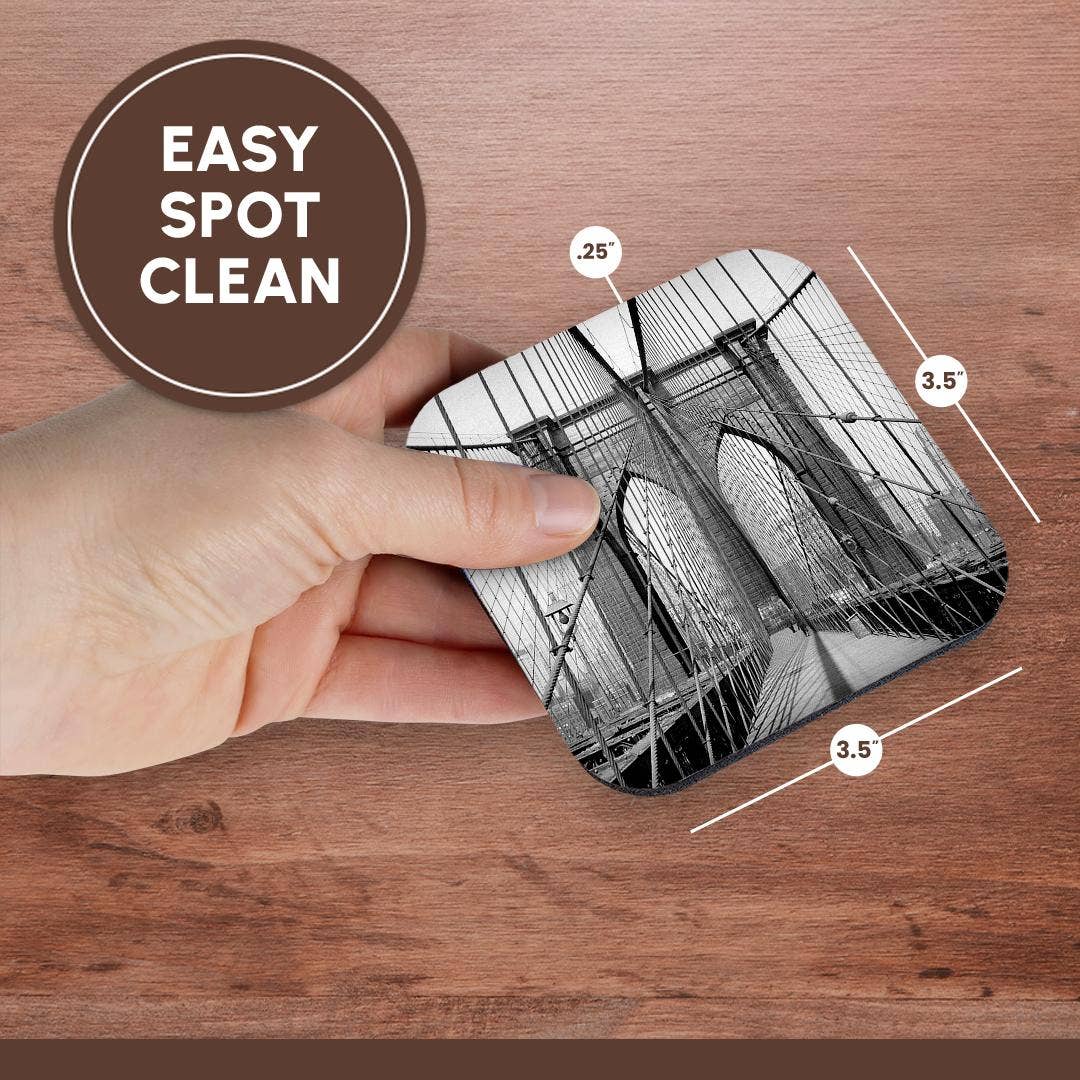 3dRose - Wholesale Coasters - 3dRose, Brooklyn Bridge, 1948, New York , Coaster13