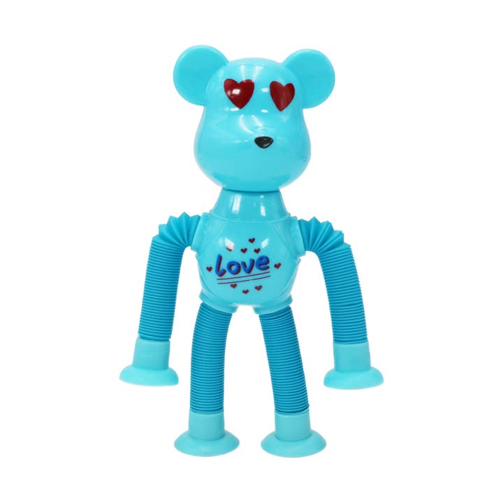 Cap Zone - Wholesale Fidget Toy - Kids - Bear Suction Cup Telescopic Tube LED Fidget Toy4