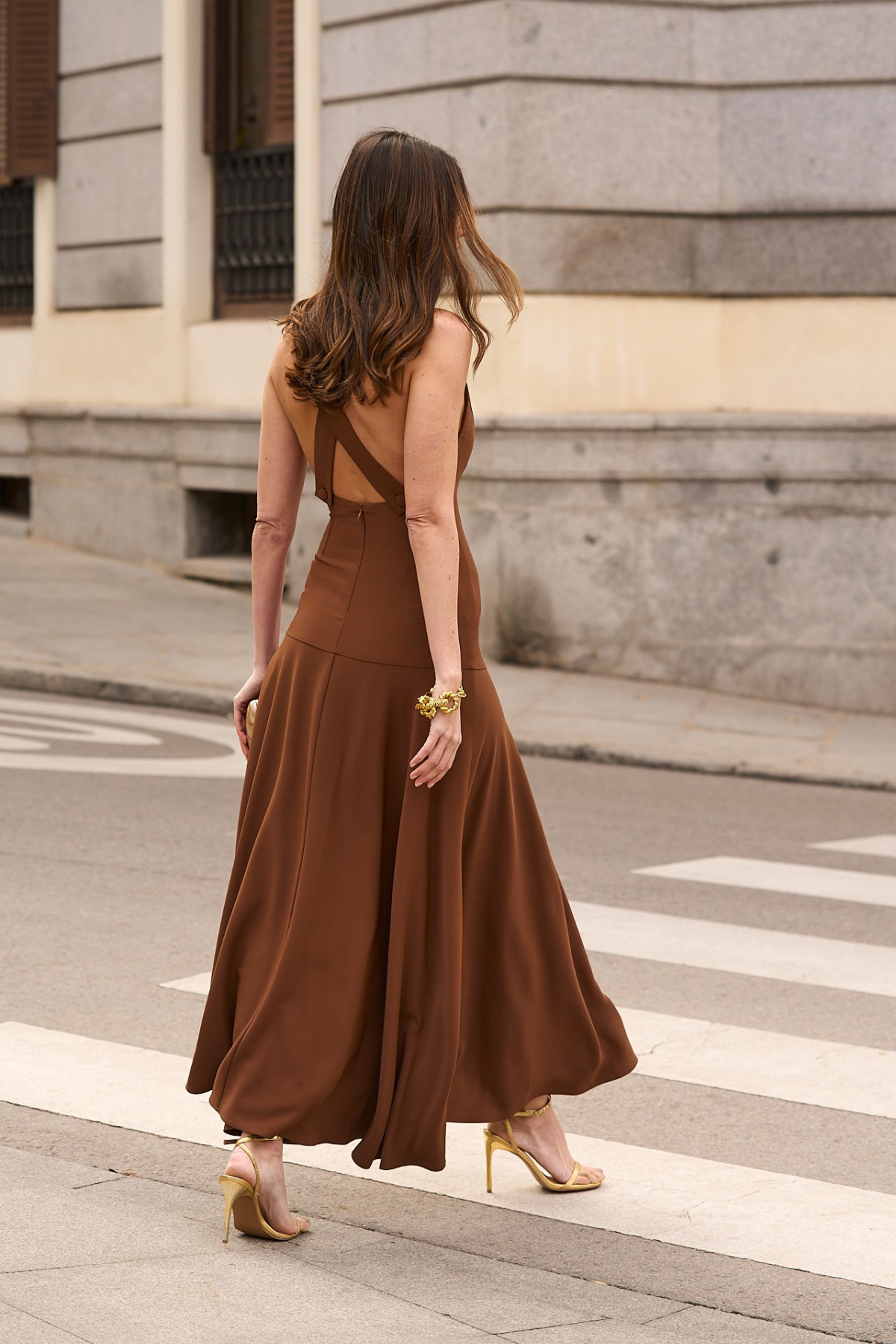Bruna - Wholesale Dress - Women's - Jasmina Choco Dress · Allure ·0