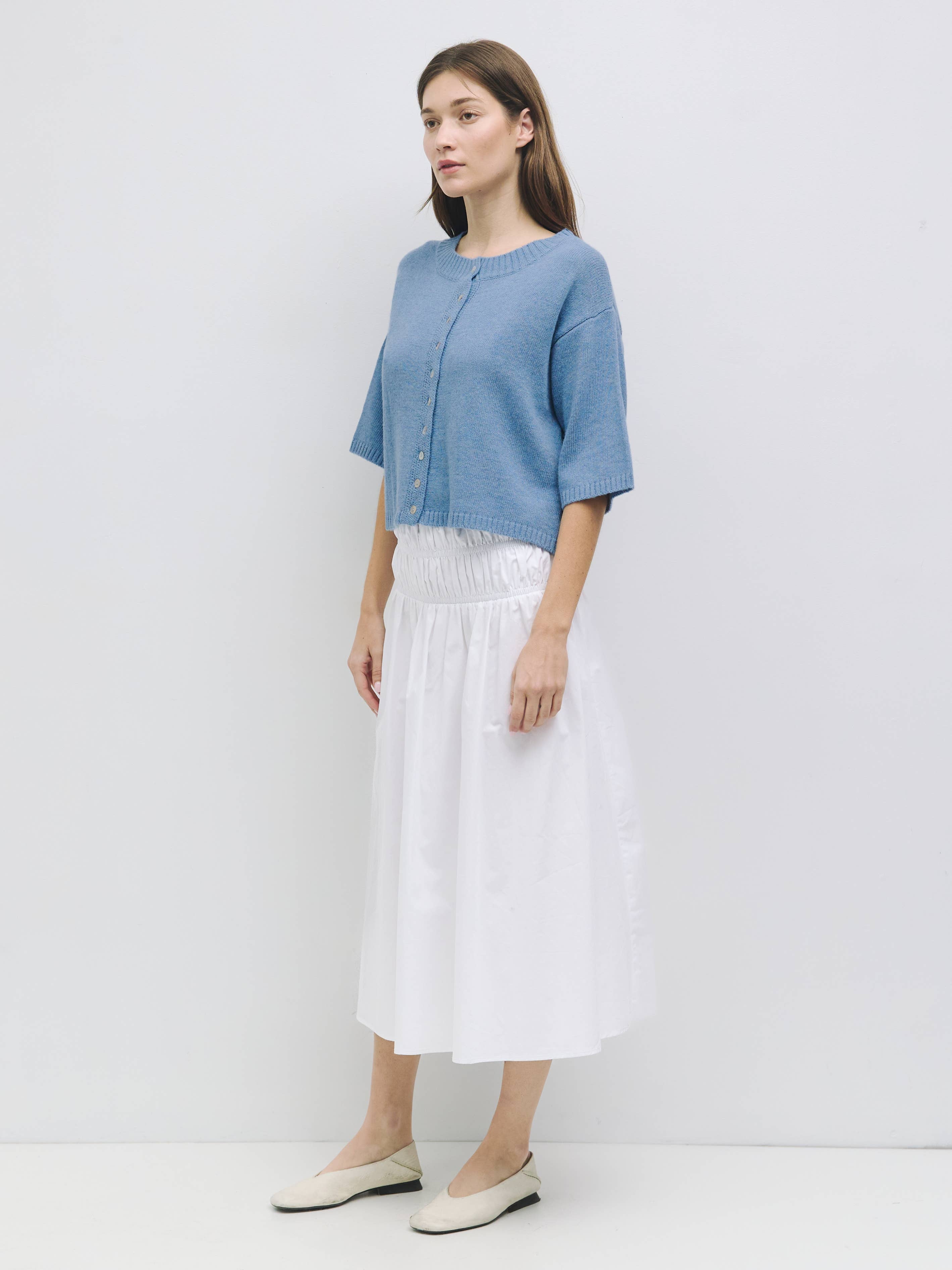 MOD REF - Wholesale Cardigan - Women's - The Stacey Cardigan | Brushed Half Sleeve Cardigan32