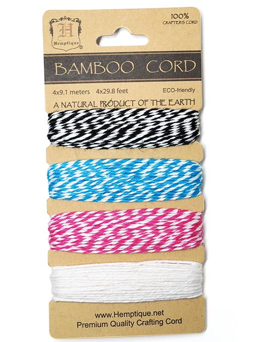 Bamboo Bakers Twine Cards for wholesale by Hemptique