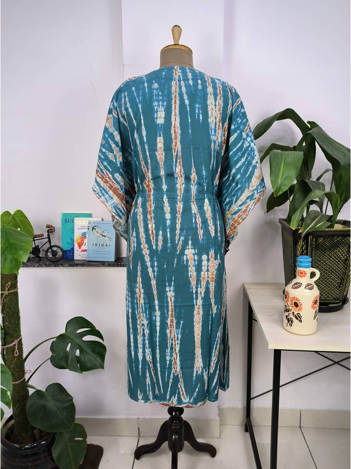 The Eastern Loom – Engroshandel Kaftan - Dame – Boho Style Kaftan Kjole Indisk Håndblok Trykt Sommer Look