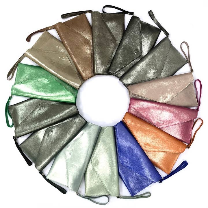 Bolsa Clutch Ellen com Glitter Brilhante por atacado de MILANO AMOUR