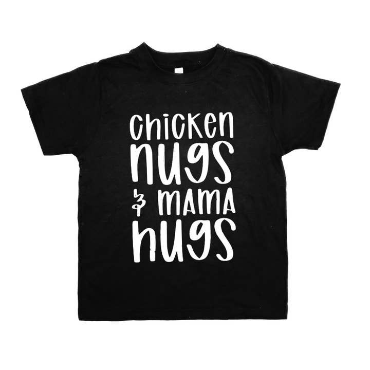 T-Shirt de Criança Chicken Nugs e Mama Hugs por atacado de Sage & Soil