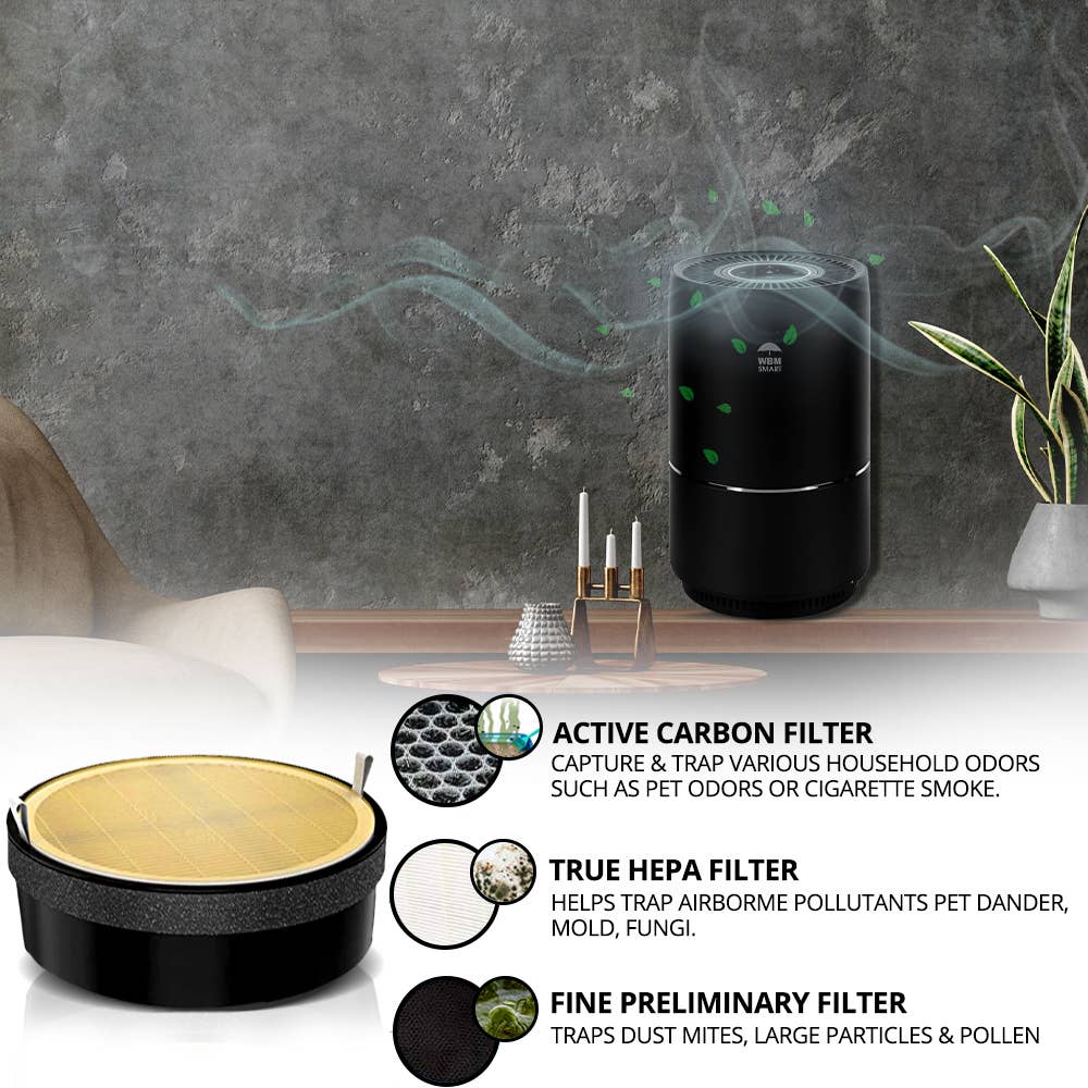 WBM LLC - Wholesale Air Humidifier - WBM SMART HEPA Air Purifier Replacement Filter, Pack 29