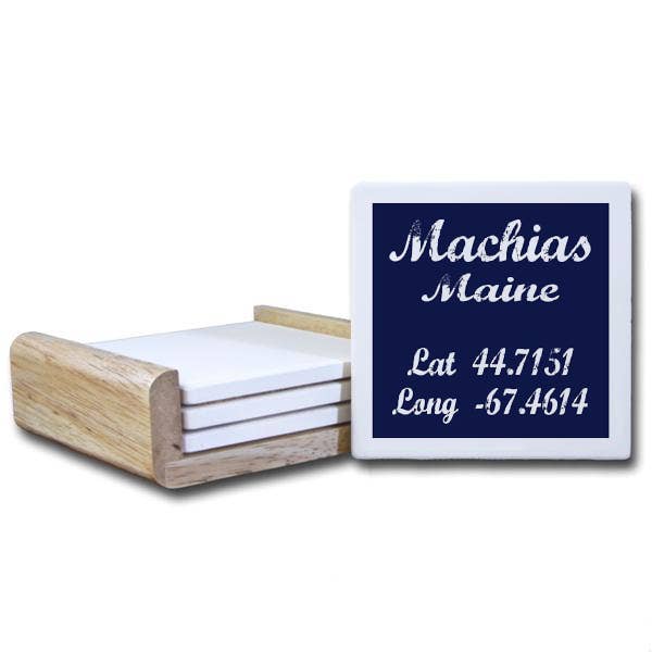 C1010- White Text On Blue Background (Sets of Twelve) for wholesale by Paint The Town