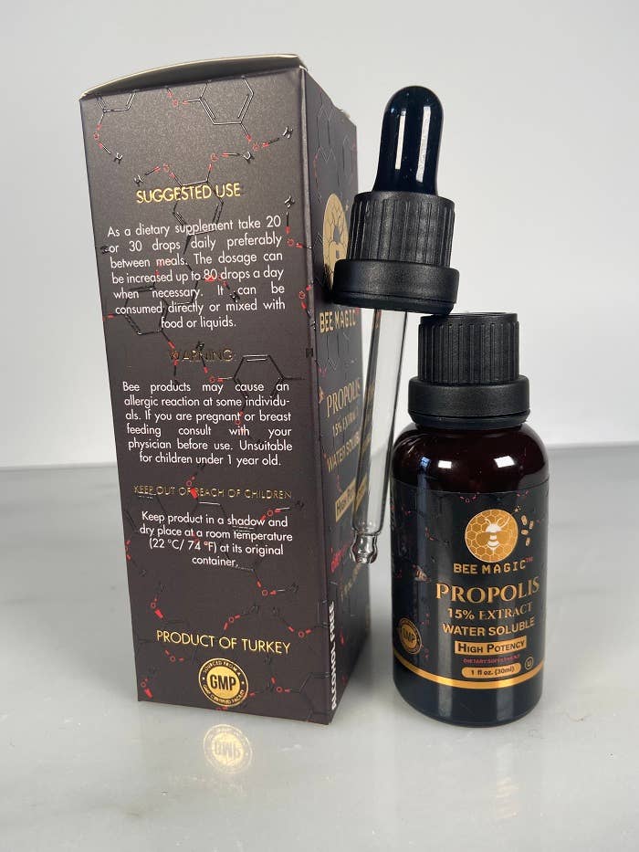 Bee Magic - Wholesale Oral Supplement/Vitamin - Propolis Standardized Extract,  Water Soluble ,15%, 1 fl. oz Kosher5