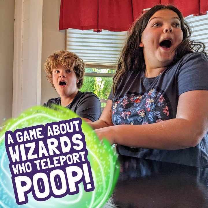 Rookie Mage Games - Wholesale Card Game - Portal Potties - A Game About Wizards Who Teleport Poop