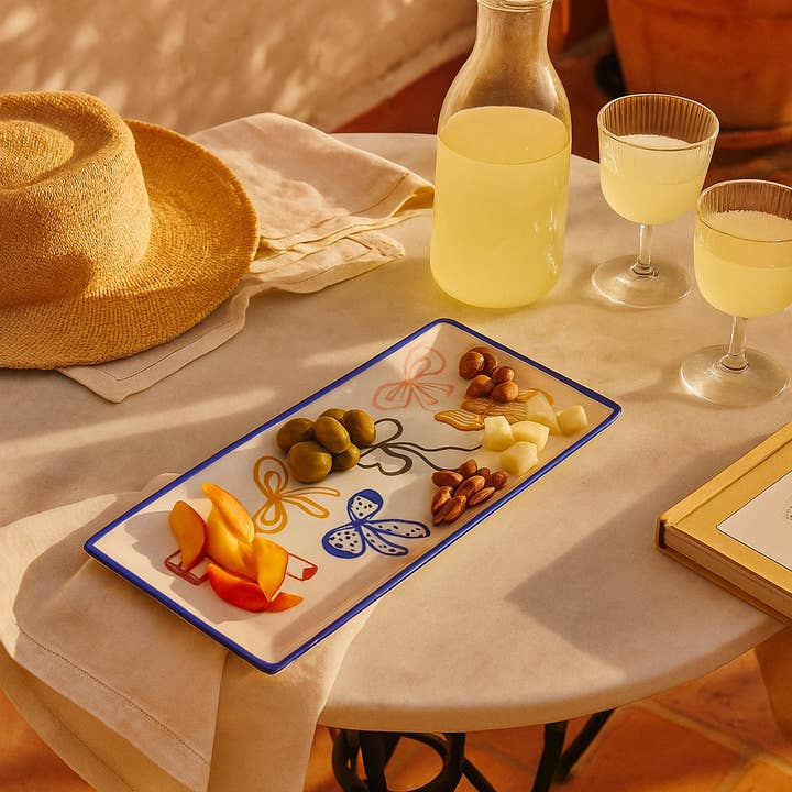 Really Nice Things - Wholesale Appetizer Serveware - Ceramic tray for pintxos (Bows)2