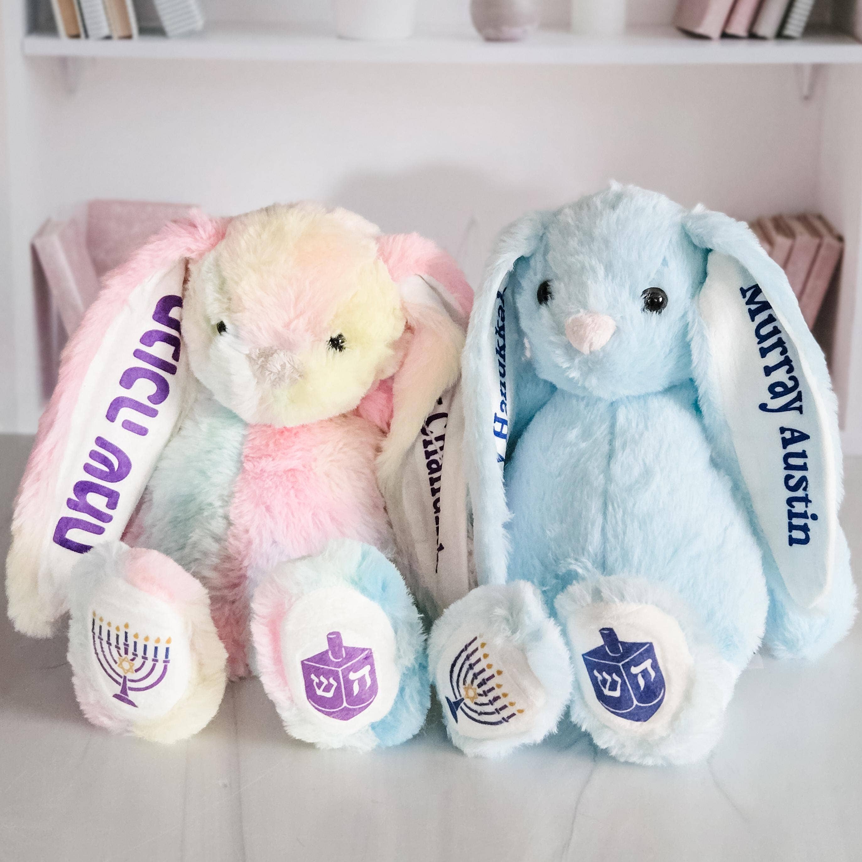 Salt Sparkle Shalom - Wholesale Stuffed/Plush Toy - Kids & Baby - Chanukah Bunny in English or Hebrew for Kids2