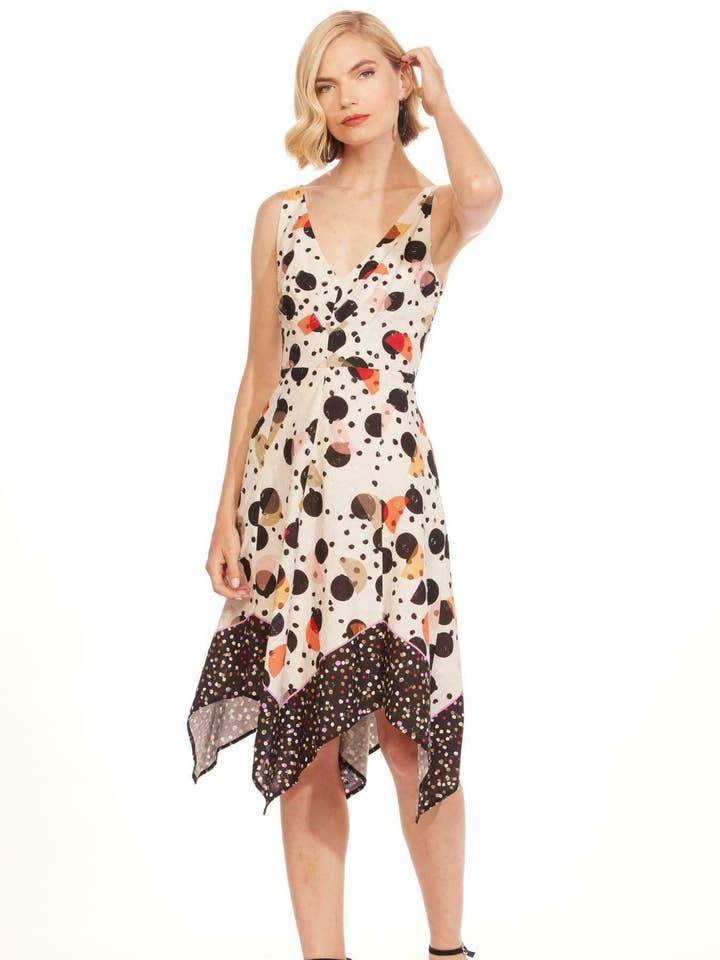 Florentia Dress - Deco Dot for wholesale by Eva Franco