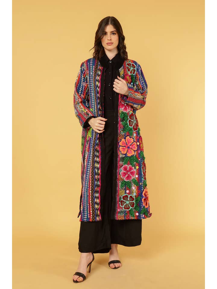 Anannasa Lifestyle - Wholesale Coat – Women’s - GINA COAT- BEADED1