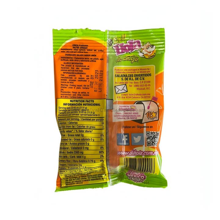 Carnival Candies & Ice Cream Inc. - Wholesale Nuts - Hola Lemon Salted Saladitos (12 Count)