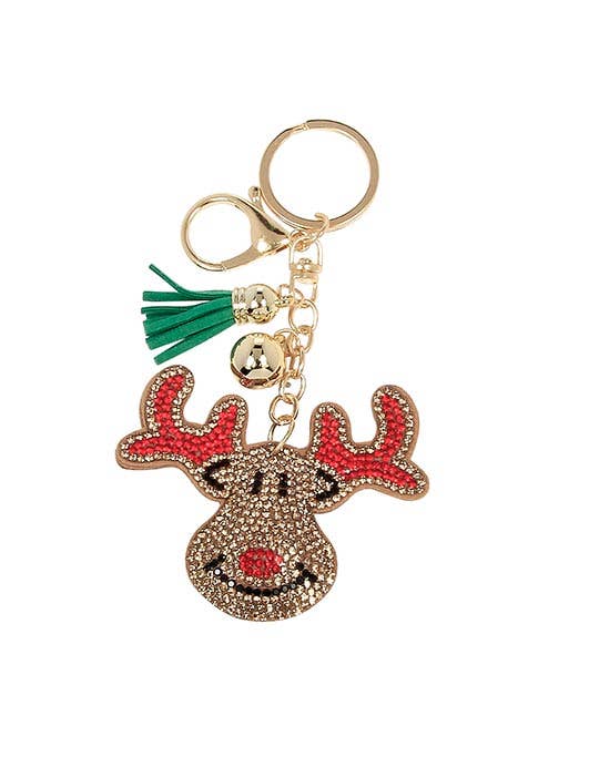 Kaleidoscope Accessories - Wholesale Keychain - Women's - Keychain Rhinestone Christmas,  3 Assorted1