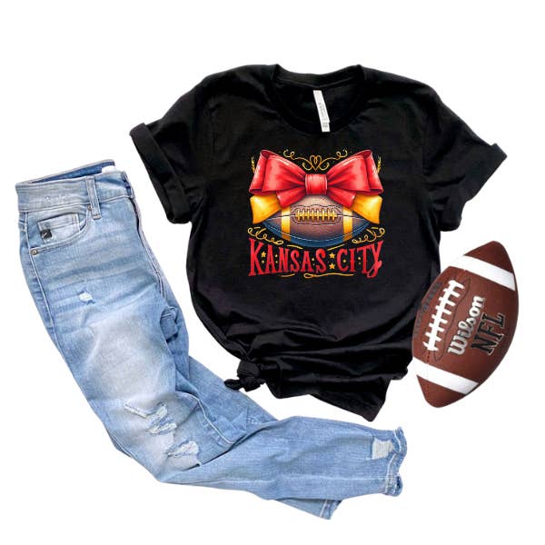 Coração de Kansas City com Laço por atacado de Farmtown Printing Company