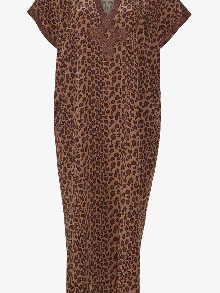 Kaftan en soie Nur | Panthera pour la vente par Nieves Lavi