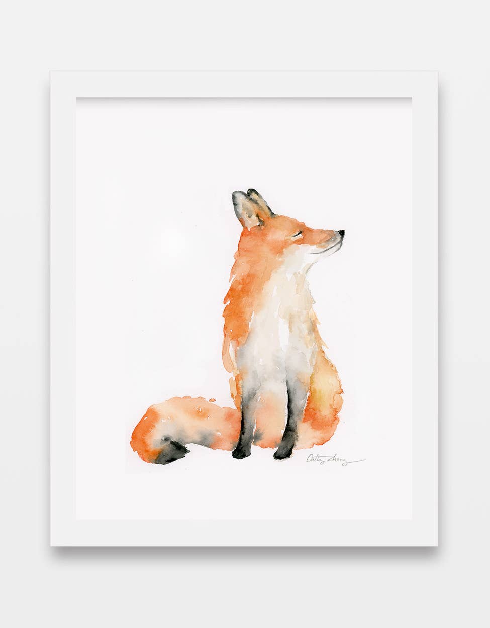 Easy Sunday Club - Wholesale Art Print - Red Fox Watercolor Art Print1