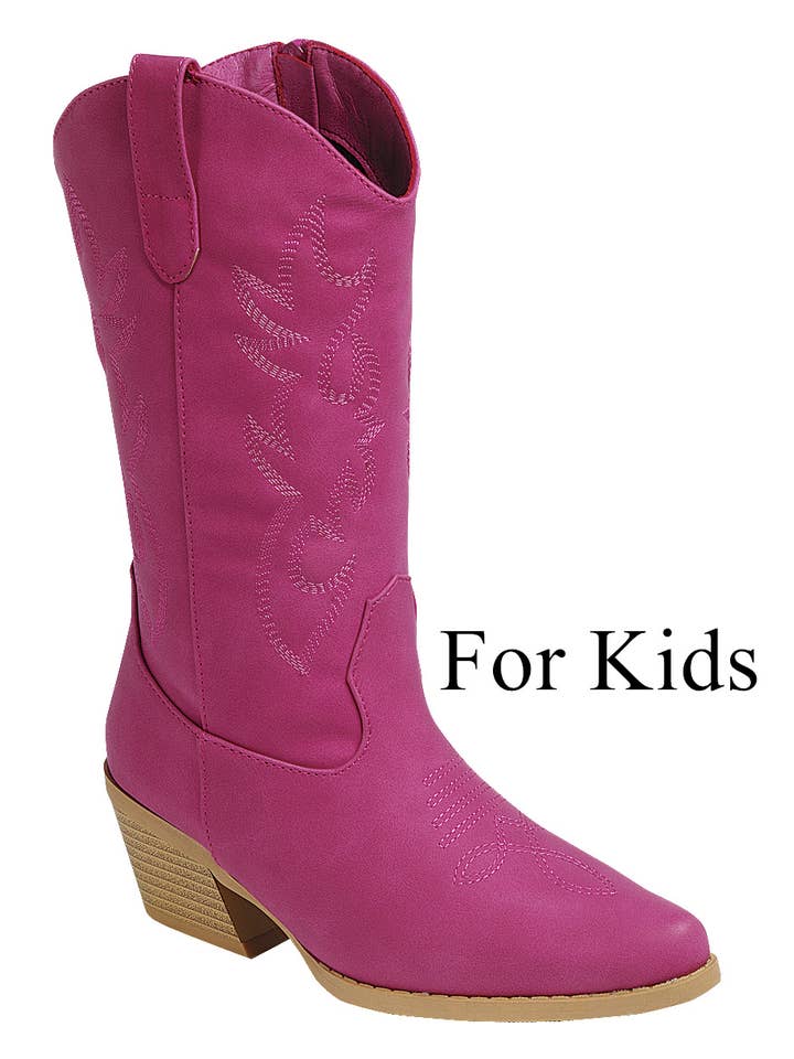 FASHION EMPORIO - Wholesale Cowboy Boots - Women's - Cowgirl Chic Kids' Cowboy Boots FL-CREEK-15K4