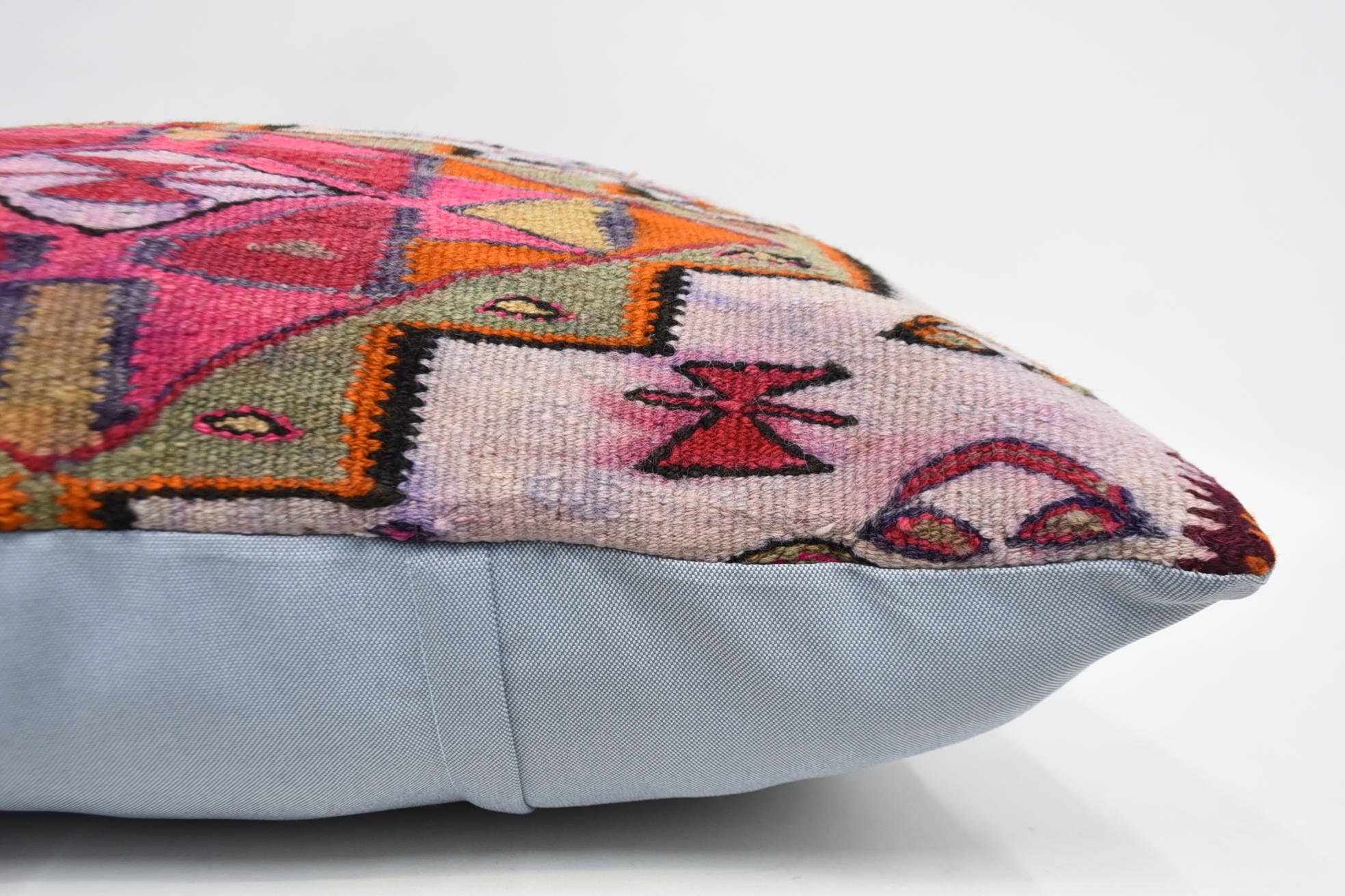 The Loom Wholesale - Wholesale Sierkussensloop - Multicolor Kilim Boheemse Kussen, 28x28 inch Wol4